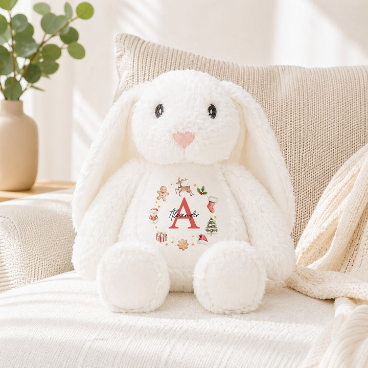 Personalised Gingerbread Wreath Christmas Soft Toy