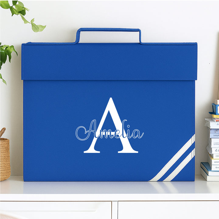 Personalised Script Initial Bookbag