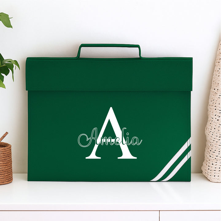 Personalised Script Initial Bookbag