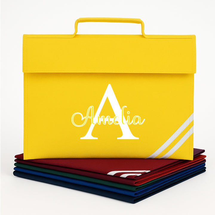 Personalised Script Initial Bookbag