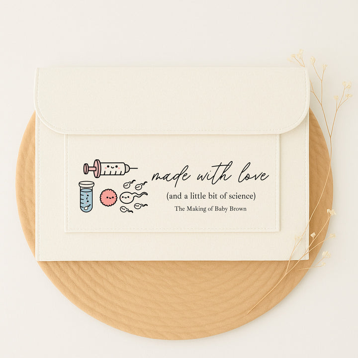 Made With Love And Science Pregnancy/Maternity Notes Folder