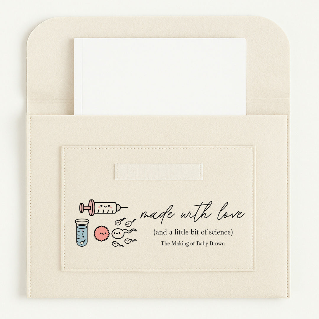 Made With Love And Science Pregnancy/Maternity Notes Folder