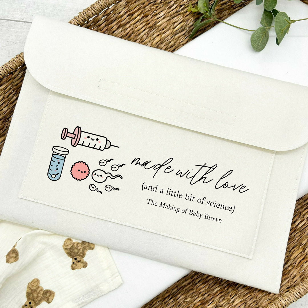 Made With Love And Science Pregnancy/Maternity Notes Folder