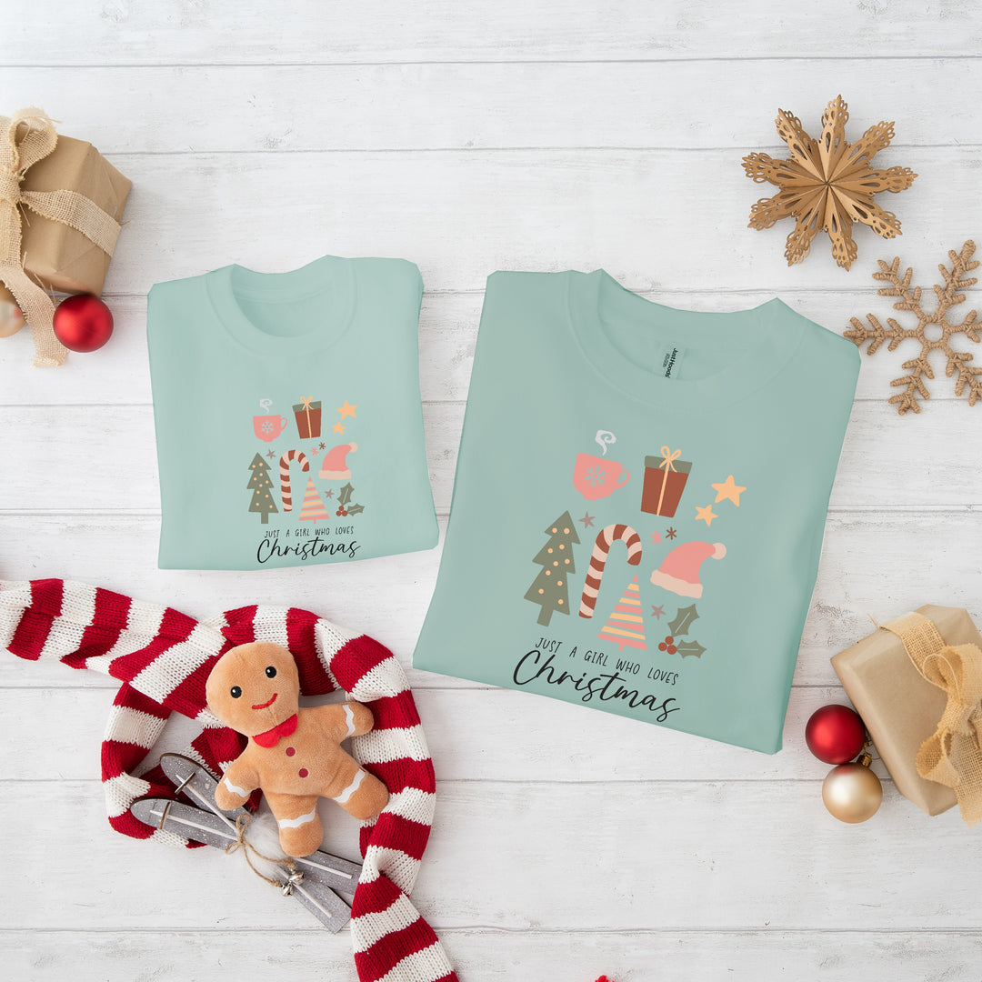 Just A Girl Who Loves Christmas Sweatshirt/Babygrow