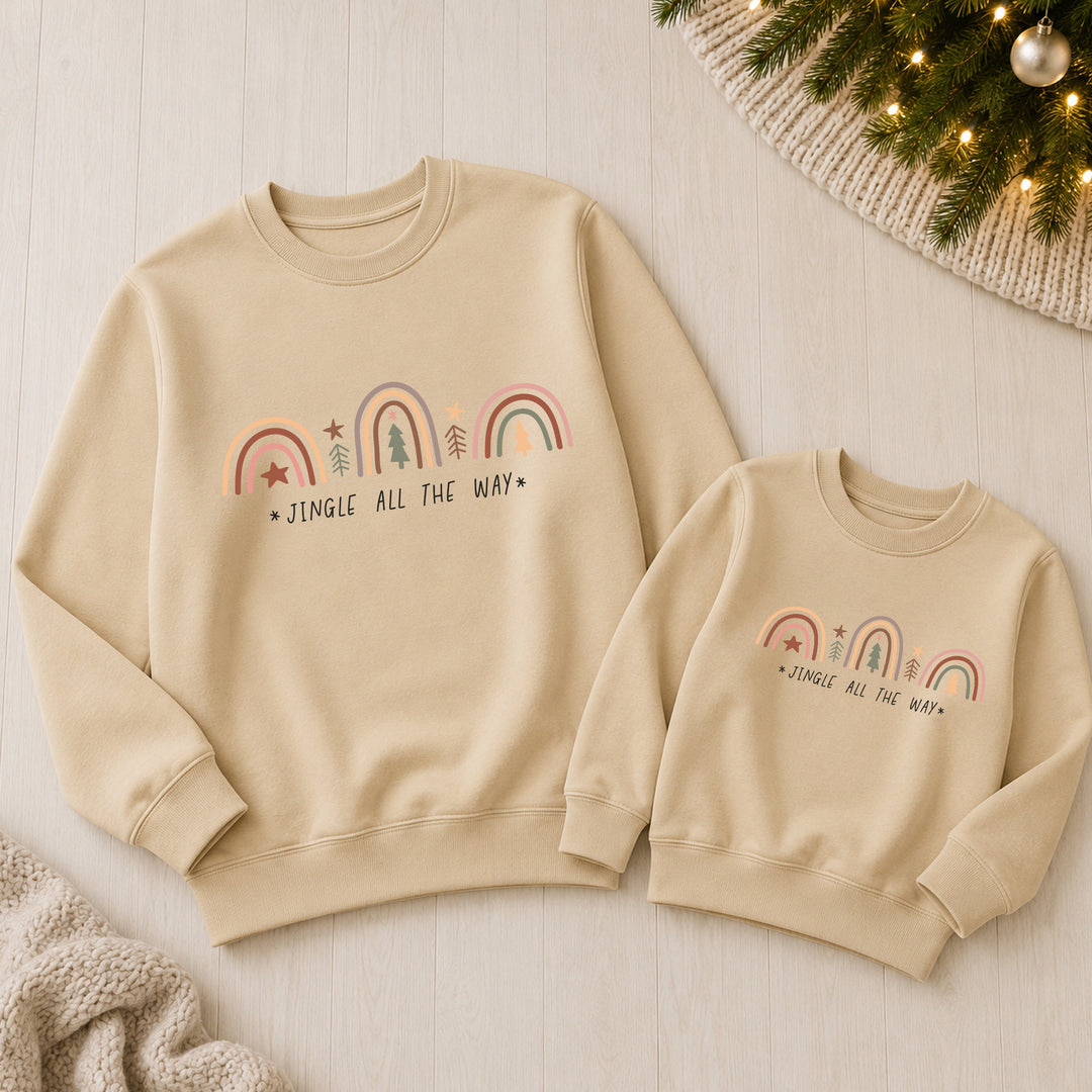Jingle All The Way Family Matching Christmas Jumpers