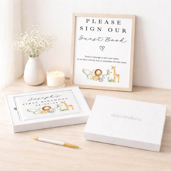 Personalised Jungle Safari Birthday Party Guest Book