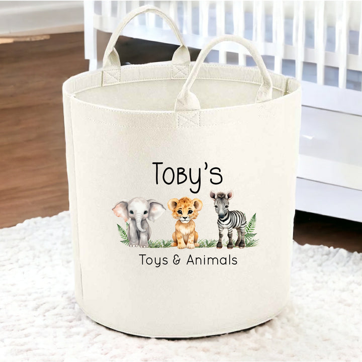 Personalised Jungle Toy Tub