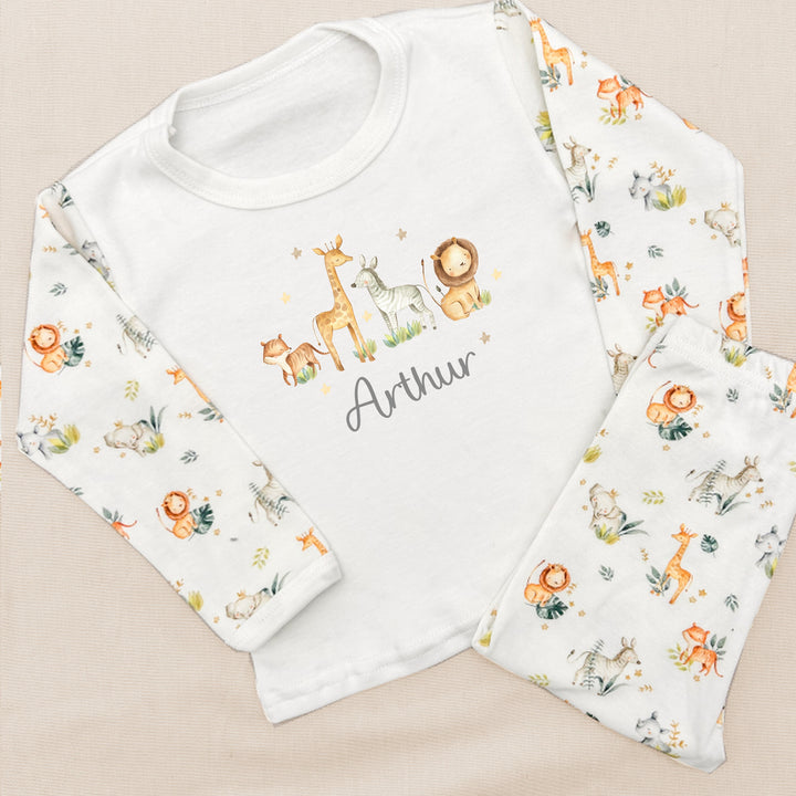 Personalised Jungle Scene Pyjamas