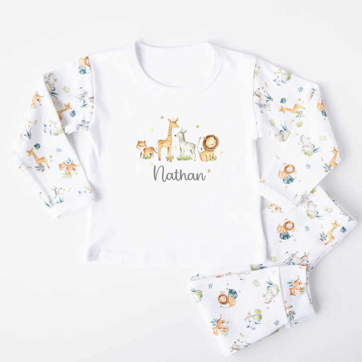 Personalised Jungle Scene Pyjamas