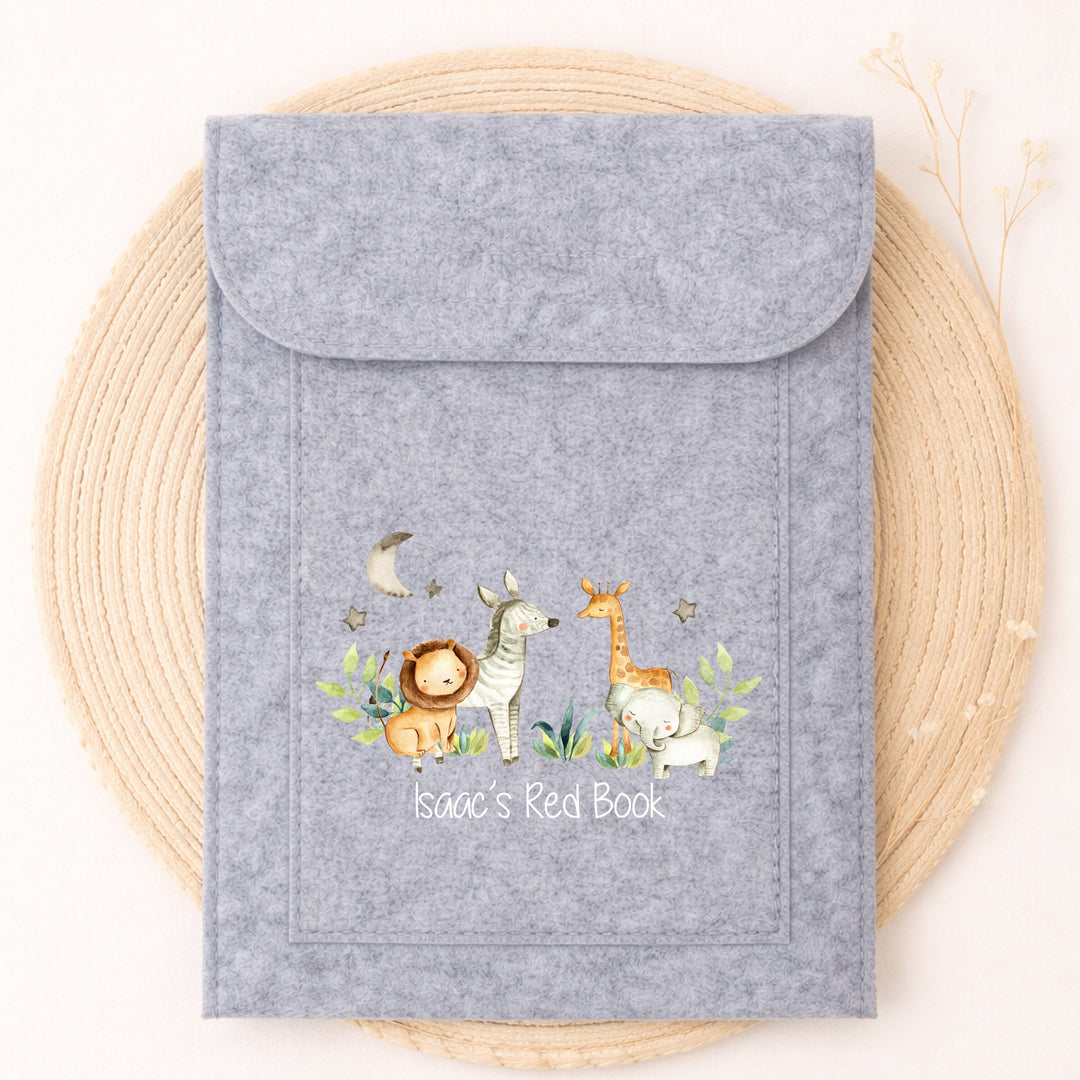 Personalised Jungle Safari Red Book Cover