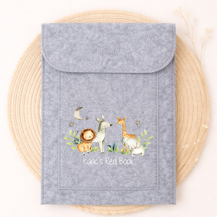 Personalised Jungle Safari Red Book Cover