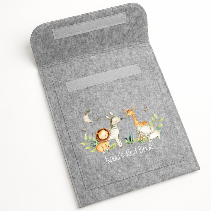 Personalised Jungle Safari Red Book Cover
