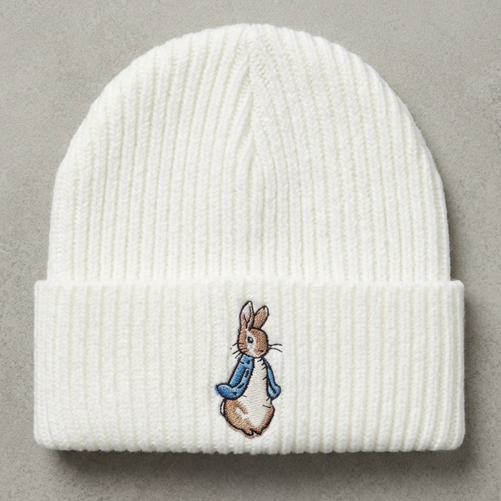 Blue Rabbit Knitted Baby Hat