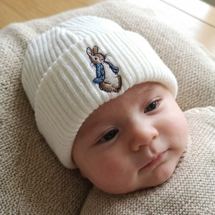 Blue Rabbit Knitted Baby Hat