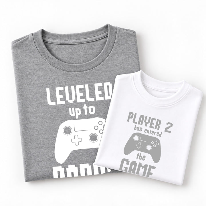 Grey Leveled Up To Daddy &amp; Baby Matching Outfits
