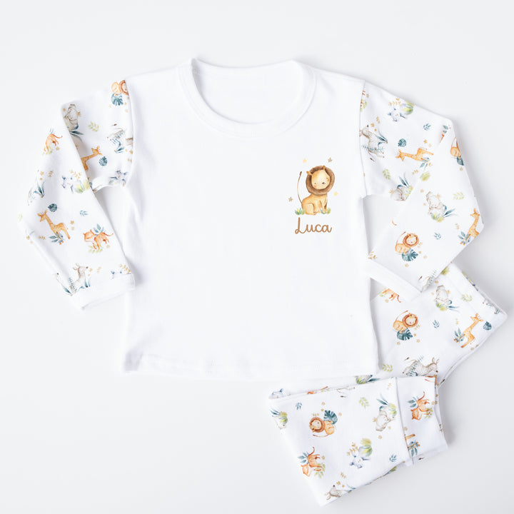 Personalised Lion Jungle Pyjamas