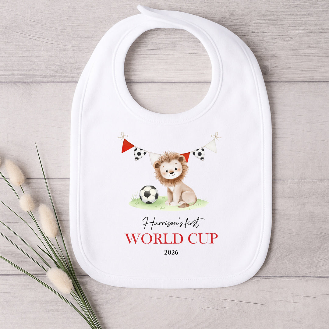 Personalised Lion My First World Cup Baby Grow or Vest