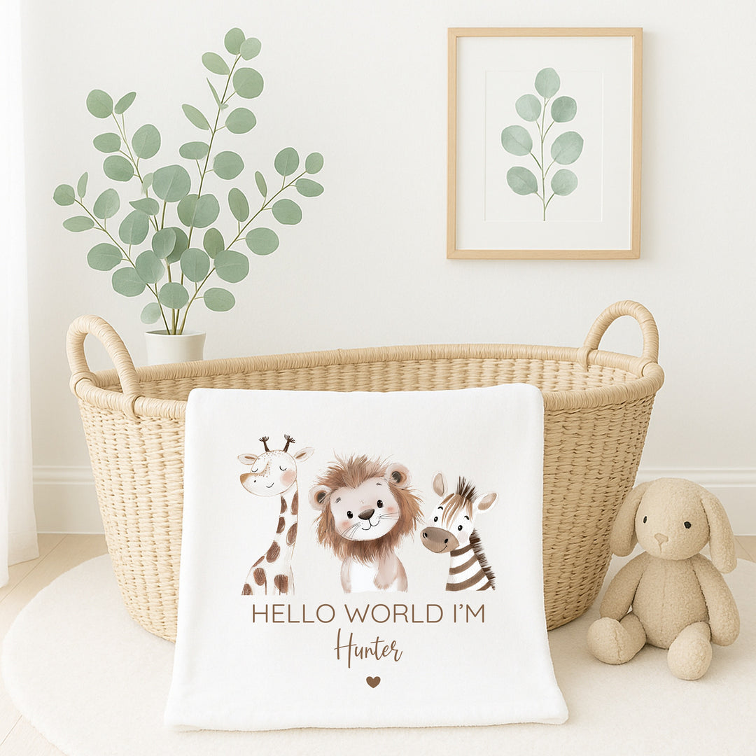 Personalised Unisex Baby Blanket