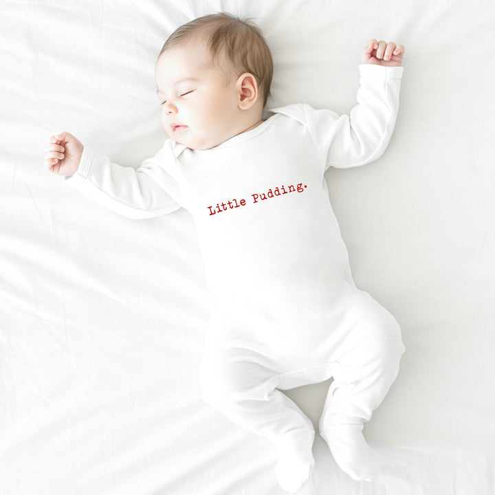 Little Pudding Christmas Baby Grow