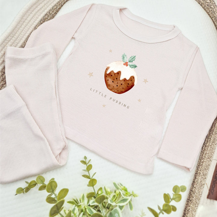 Personalised Little Christmas Ribbed Loungewear