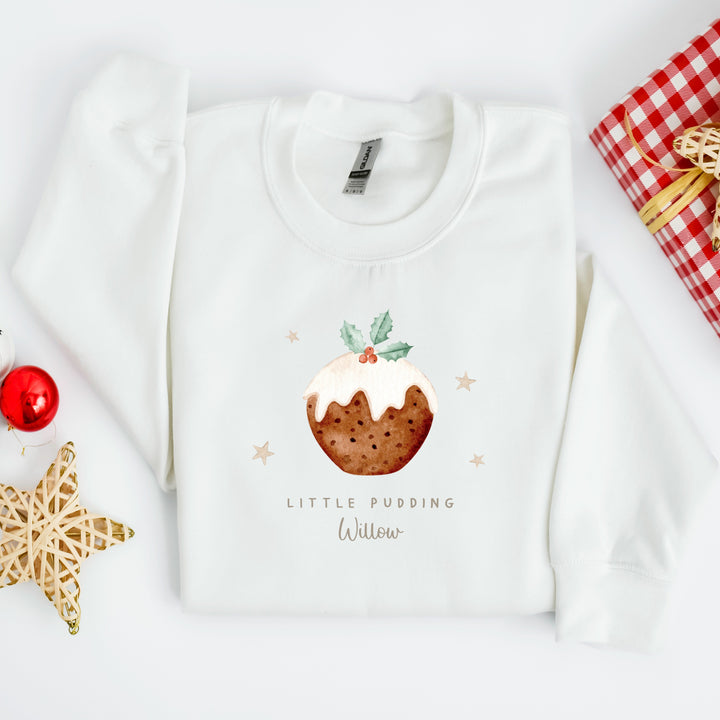 Personalised Little Pudding Christmas Jumper