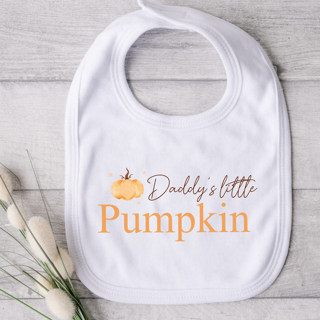 Personalised Daddy/Mummy's Little Pumpking Babygrow/Vest/Bibs