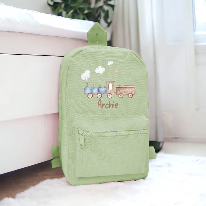 Personalised Little Train Backpack