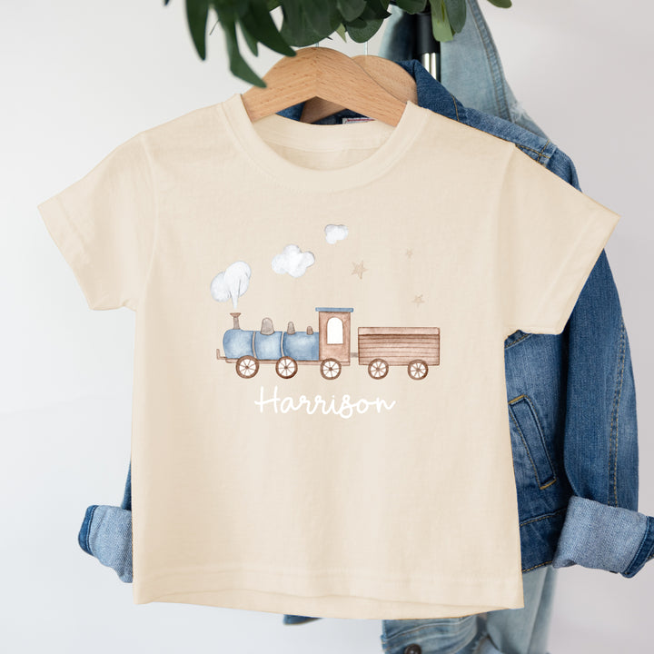 Personalised Little Trains T-shirt