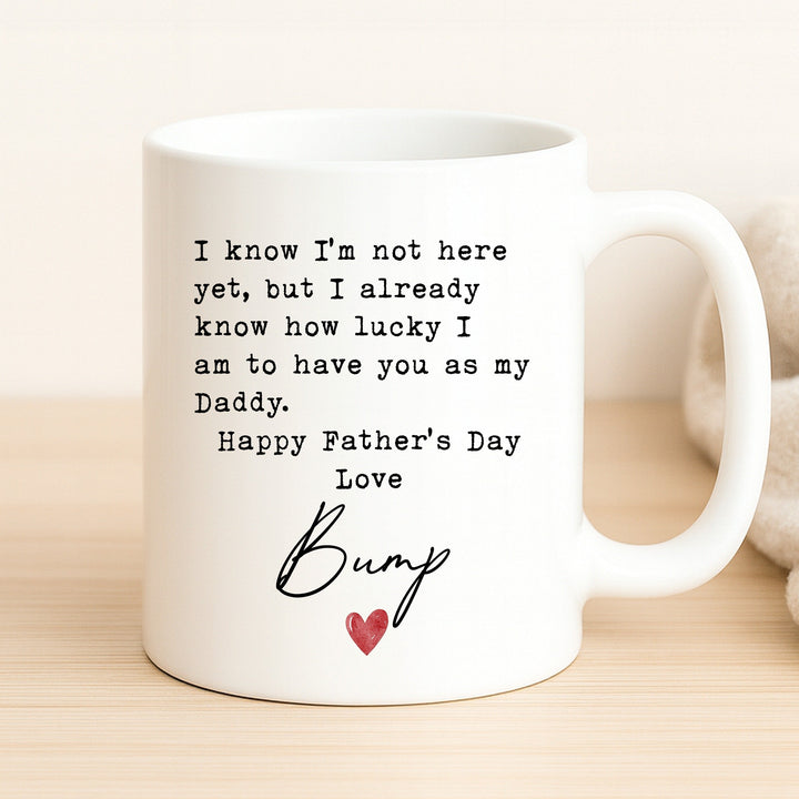 Love Bump Happy Father's Day Daddy Mug