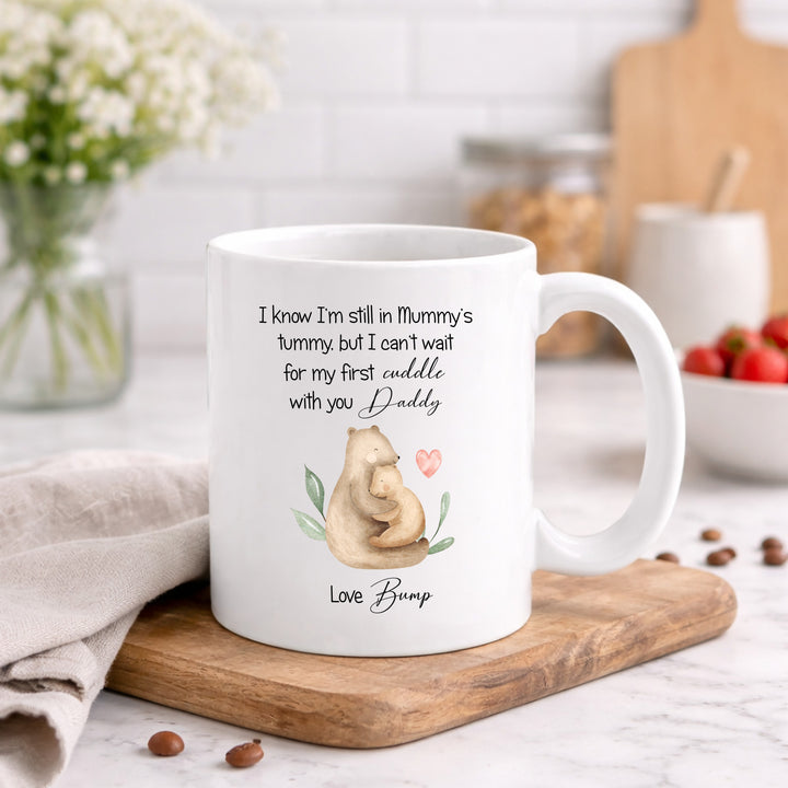 Happy Father's Day Daddy Bear Love Bump Mug