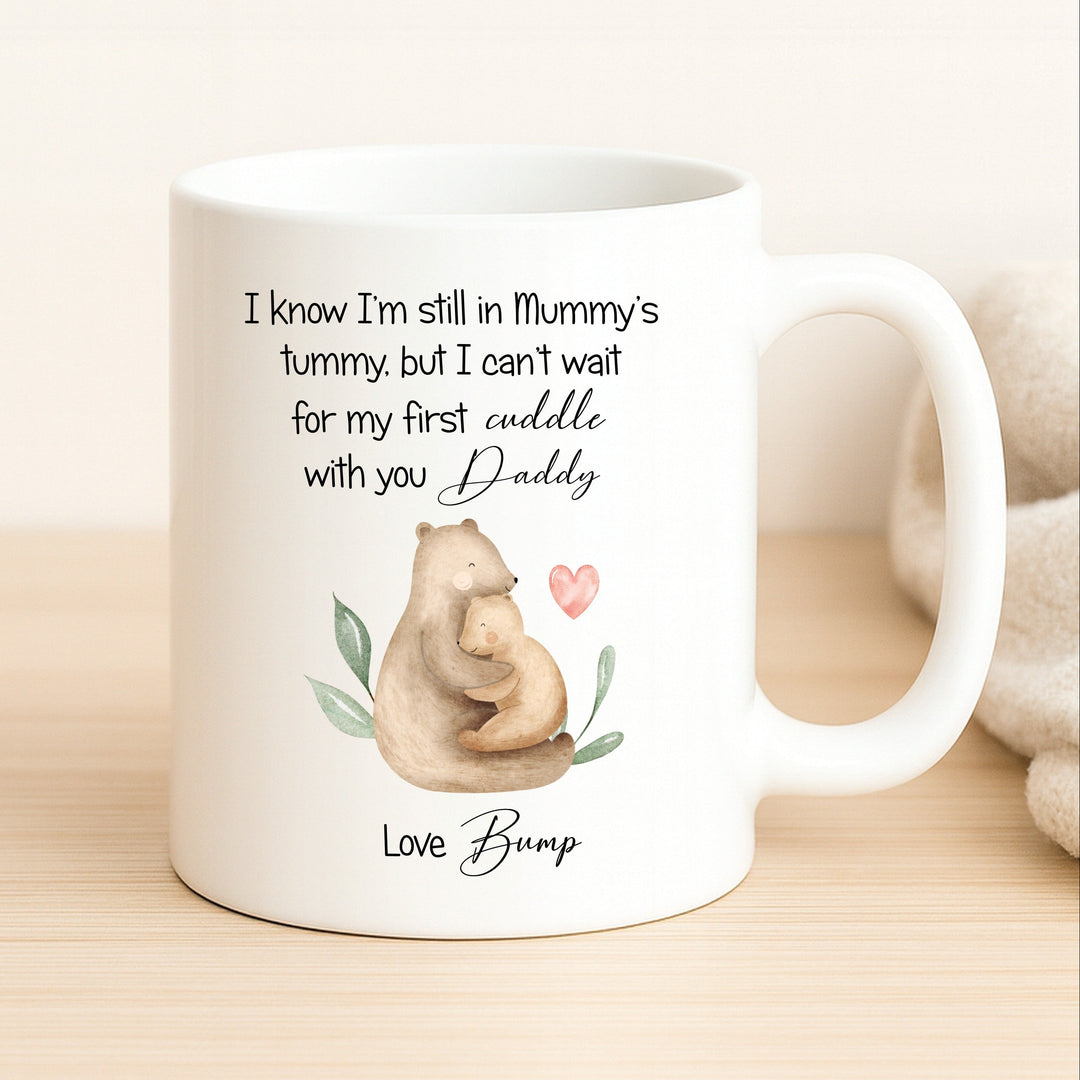 Happy Father's Day Daddy Bear Love Bump Mug