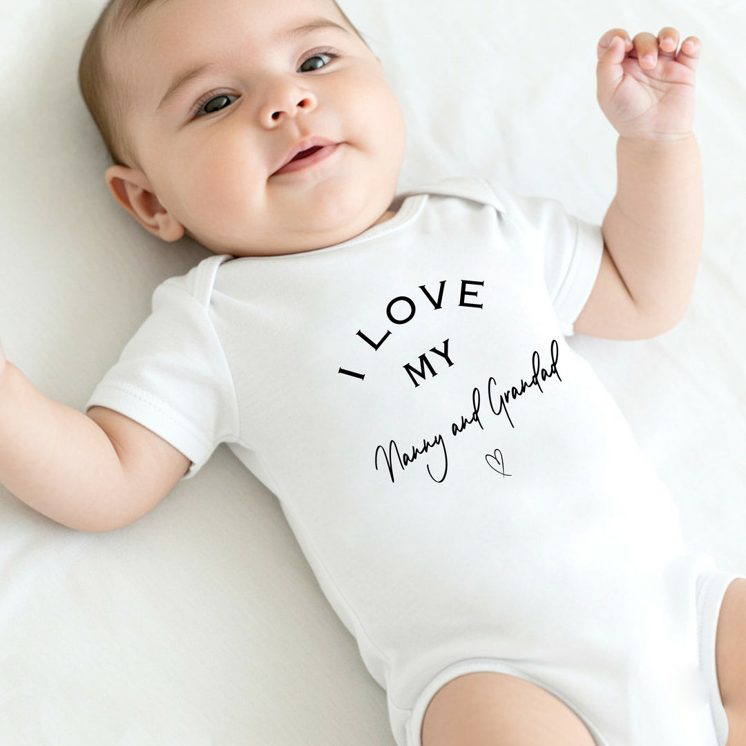 Personalised I Love My Nanny Baby Grow or Vest