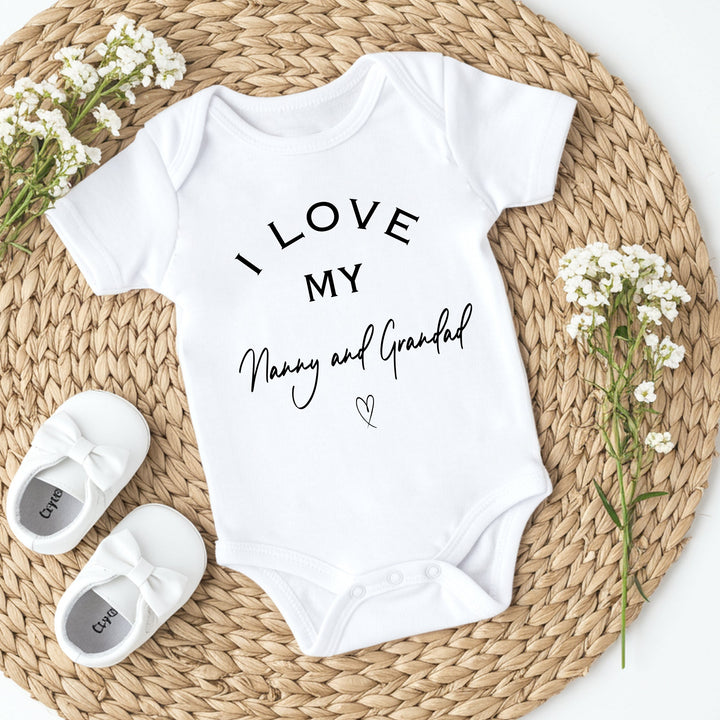 Personalised I Love My Nanny Baby Grow or Vest