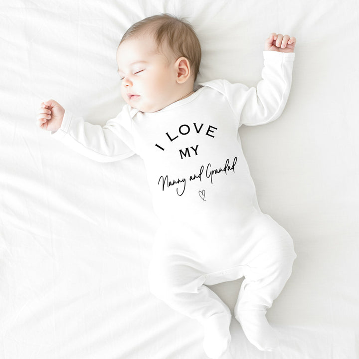 Personalised I Love My Nanny Baby Grow or Vest