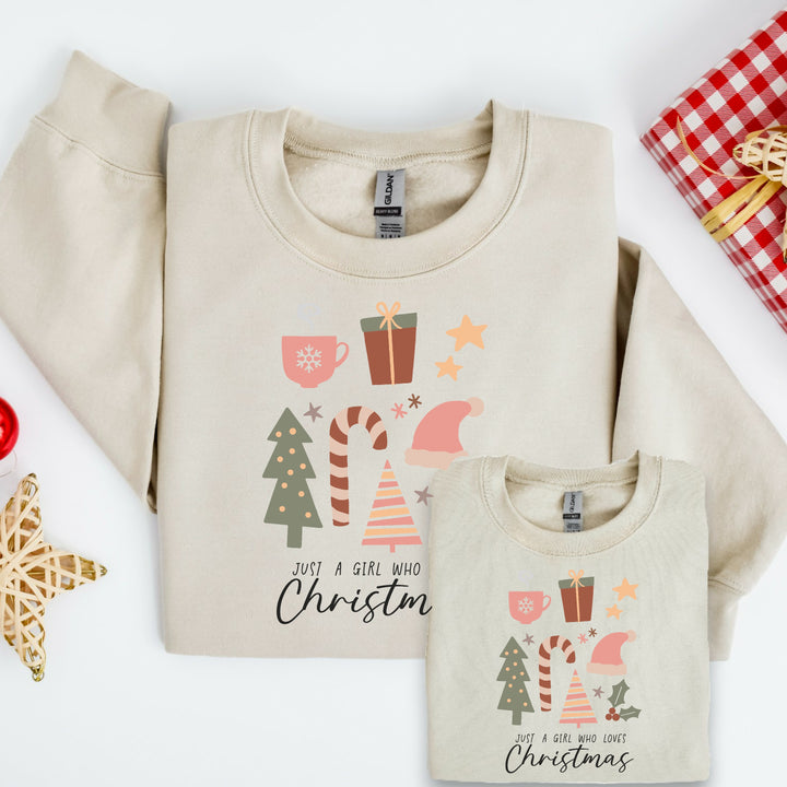 Just A Girl Who Loves Christmas Sweatshirt/Babygrow