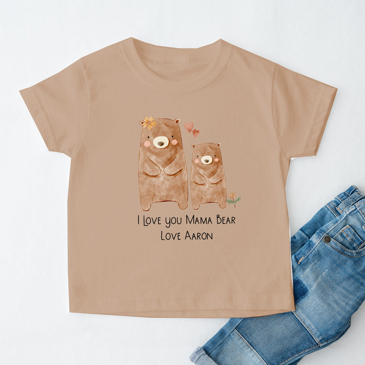 Happy Mother's Day Brown Bears Kid Childrens T-shirt