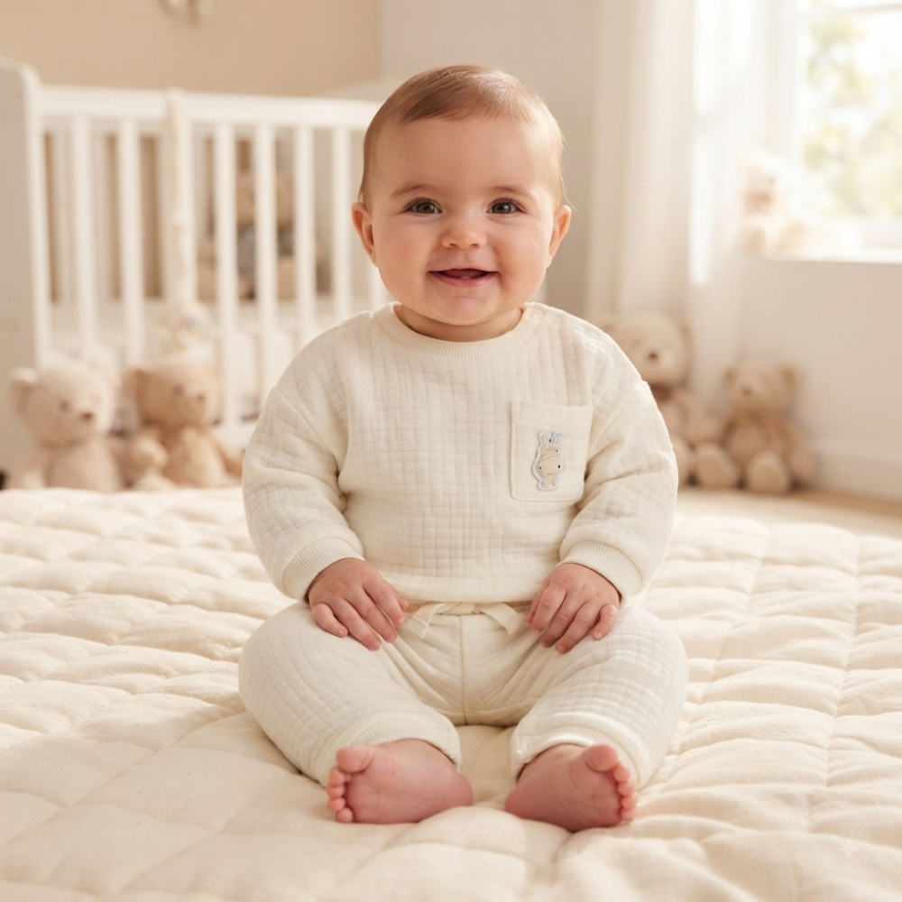 Baby Unisex Quilted 2 Piece Jog Set