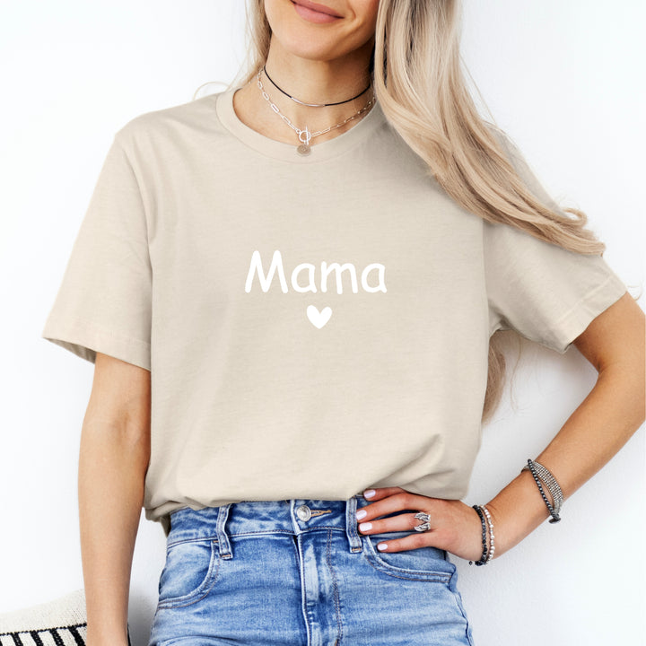 Mamas Bestie Beige Heart Matching Outfits