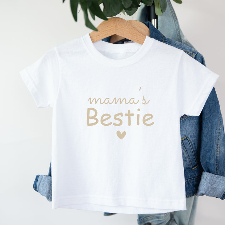 Mamas Bestie Beige Heart Matching Outfits