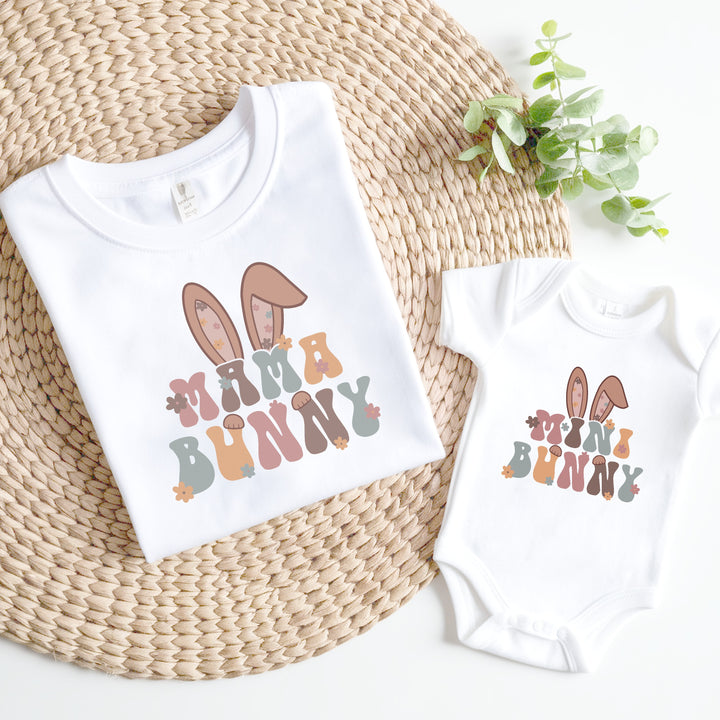 Beige Easter Mum & Mini Bunny Matching Sweatshirts