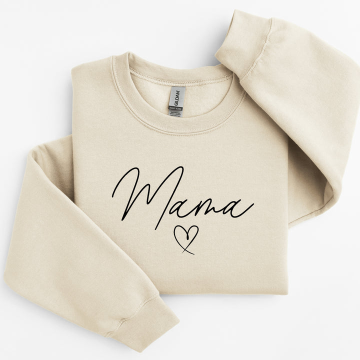 Mama Heart Beige Sweatshirt