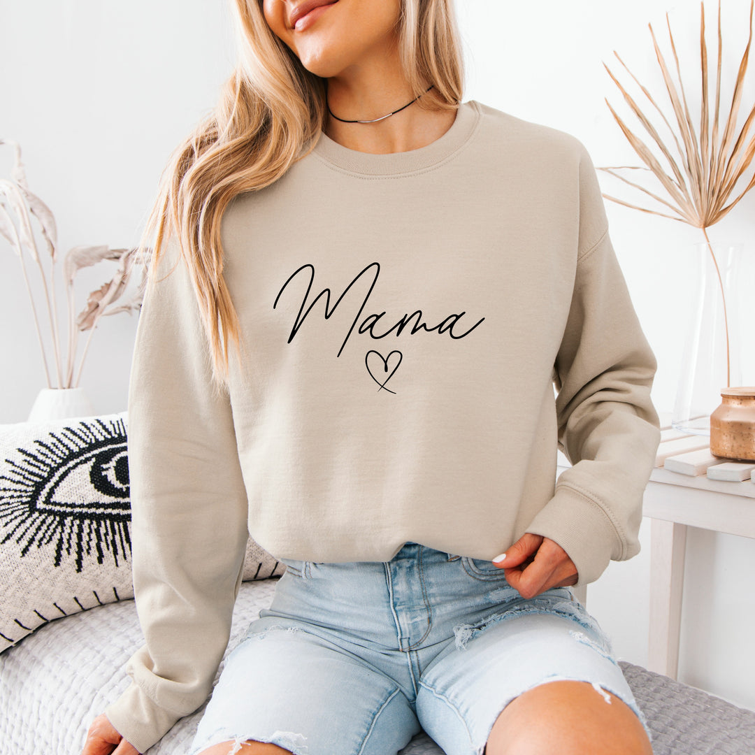 Mama Heart Beige Sweatshirt