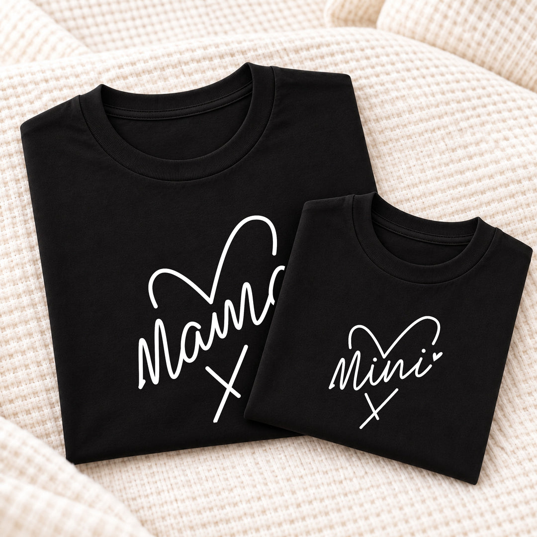 Script Heart Mama &amp; Mini Matching Outfits
