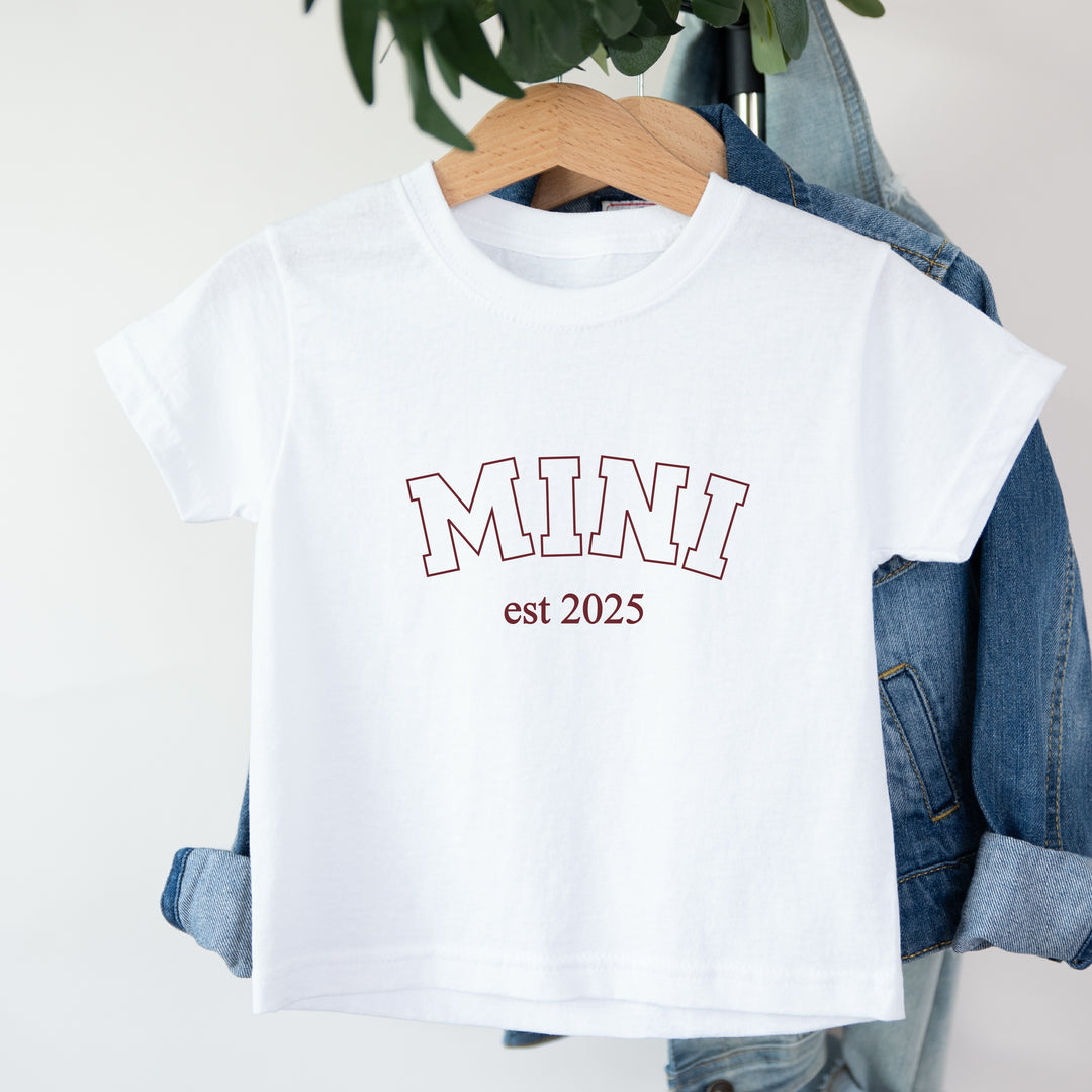 Personalised Mama & Mini Maroon Matching Outfits