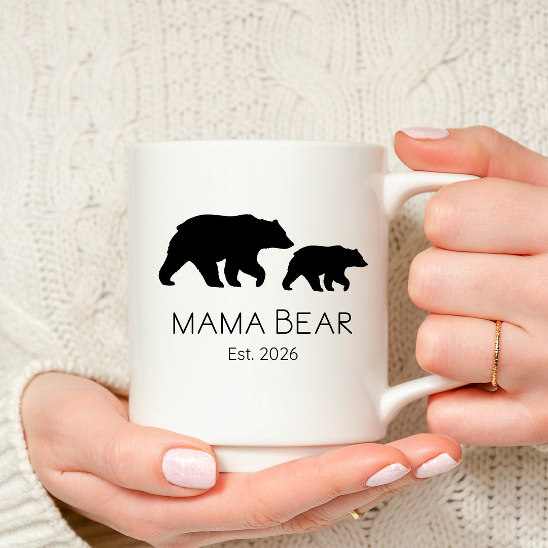 Personalised Mama Bear & Papa Bear Mugs