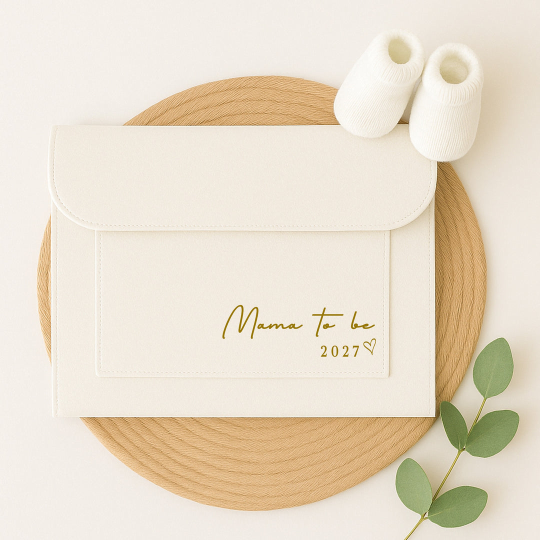 Personalised Gold Mama to Be Maternity/Pregnancy Notes Folder