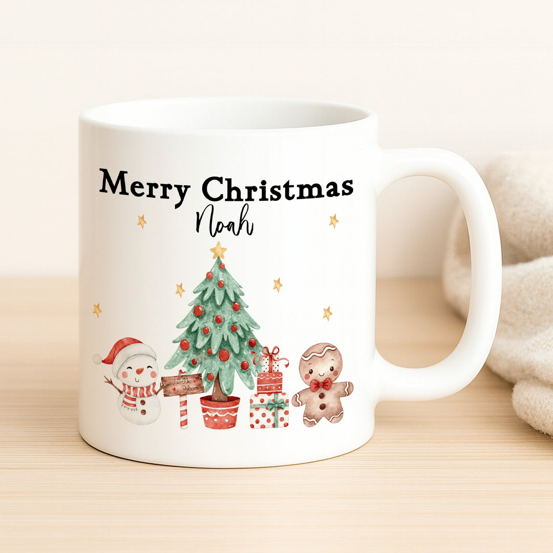Personalised Christmas Place Mat With Optional Cutlery and Mug