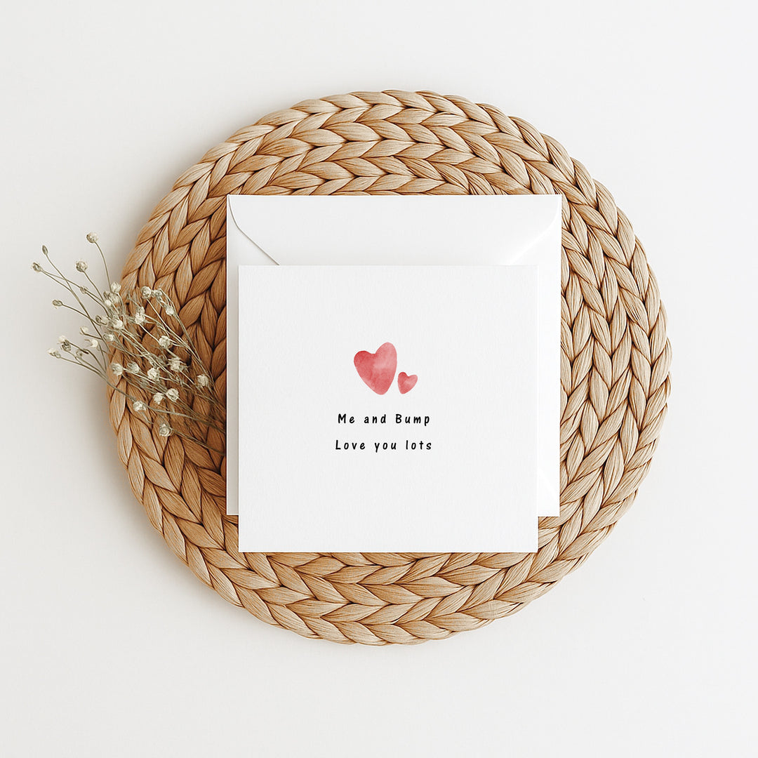 Me and Bump Love You Valentine's Day Card