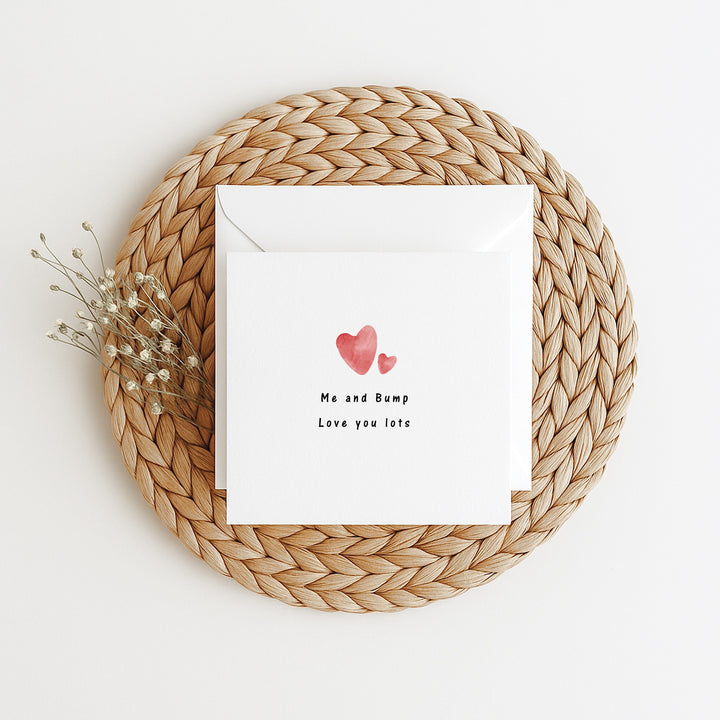 Me and Bump Love You Valentine's Day Card
