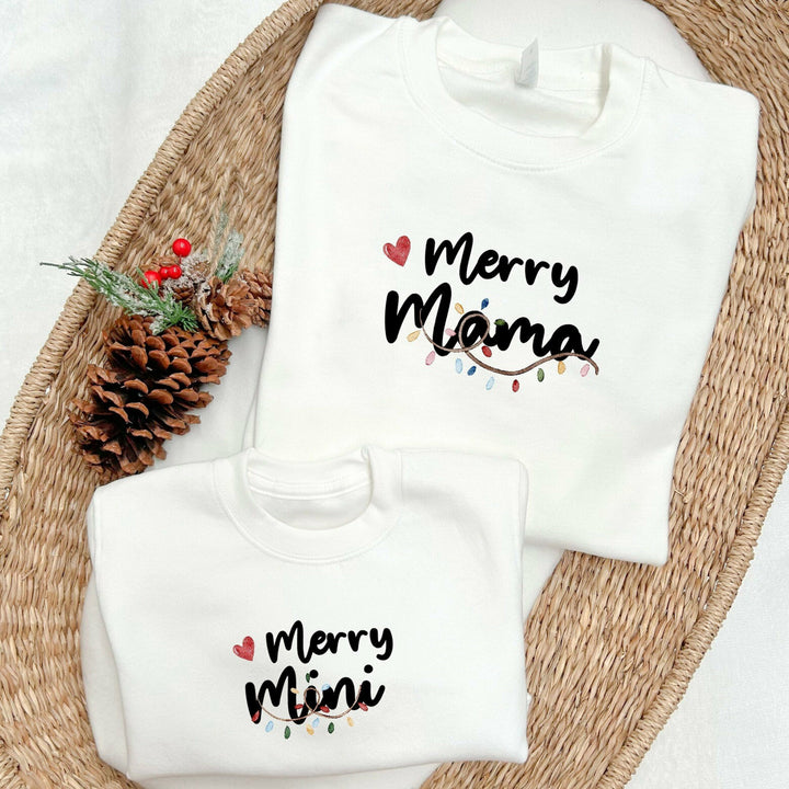 Christmas Merry Mum & Mini Sweatshirt/Babygrow
